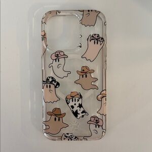Velvet Caviar Ghost Cowboy Phone Case - Clear and Tan